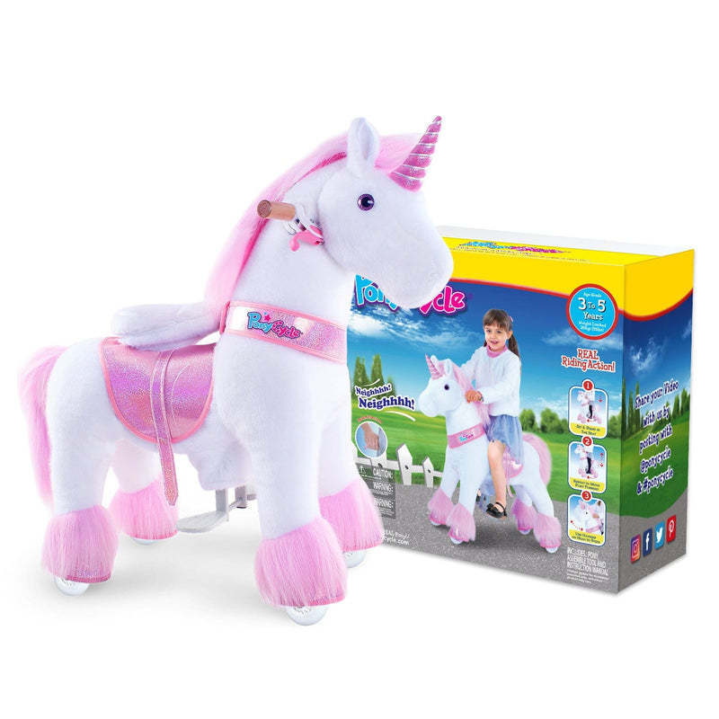 PonyCycle Ride-On Unicorn Age 3-5 - Pink Model U