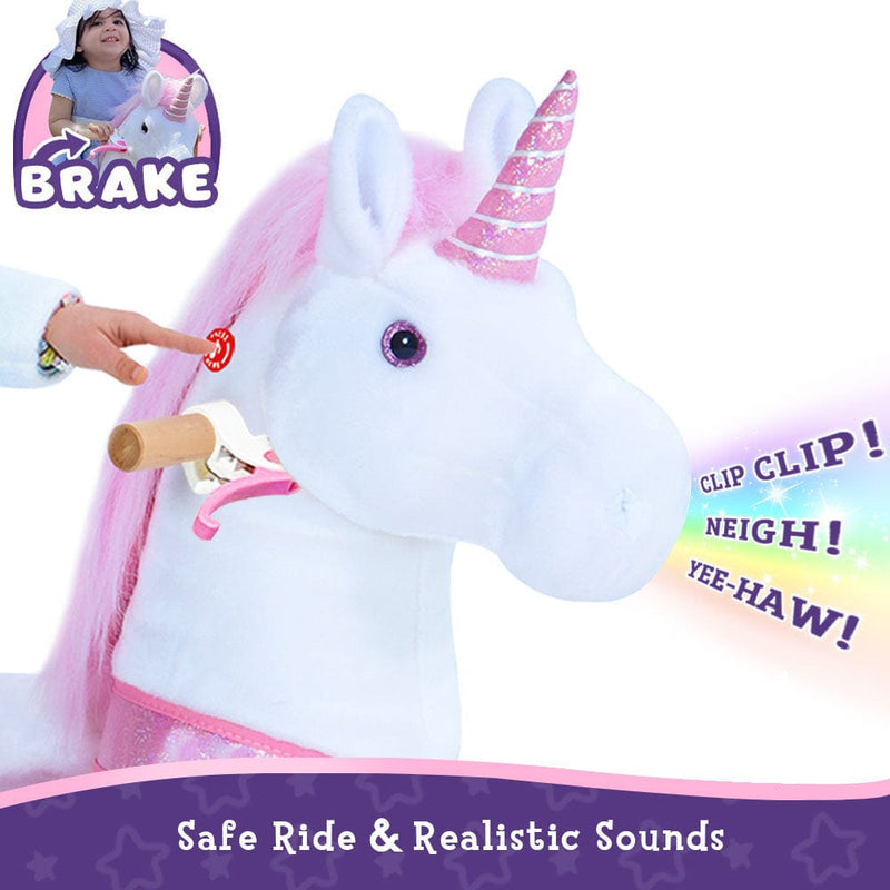 PonyCycle Ride-On Unicorn Age 3-5 - Pink Model U