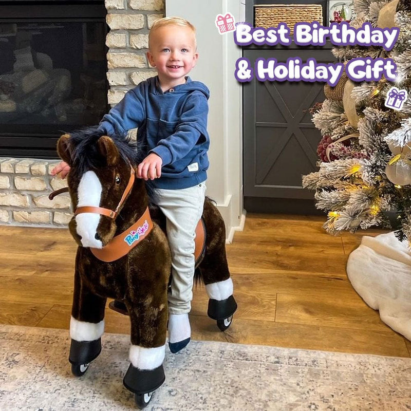 PonyCycle Ride-On Horse Age 4-8 - Chocolate Model U