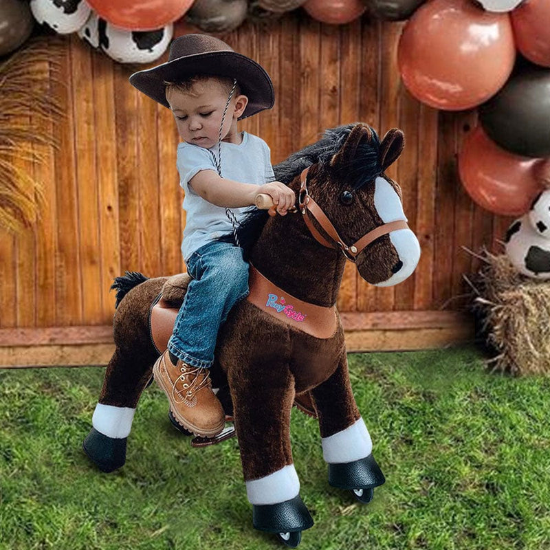 PonyCycle Ride-On Horse Age 4-8 - Chocolate Model U