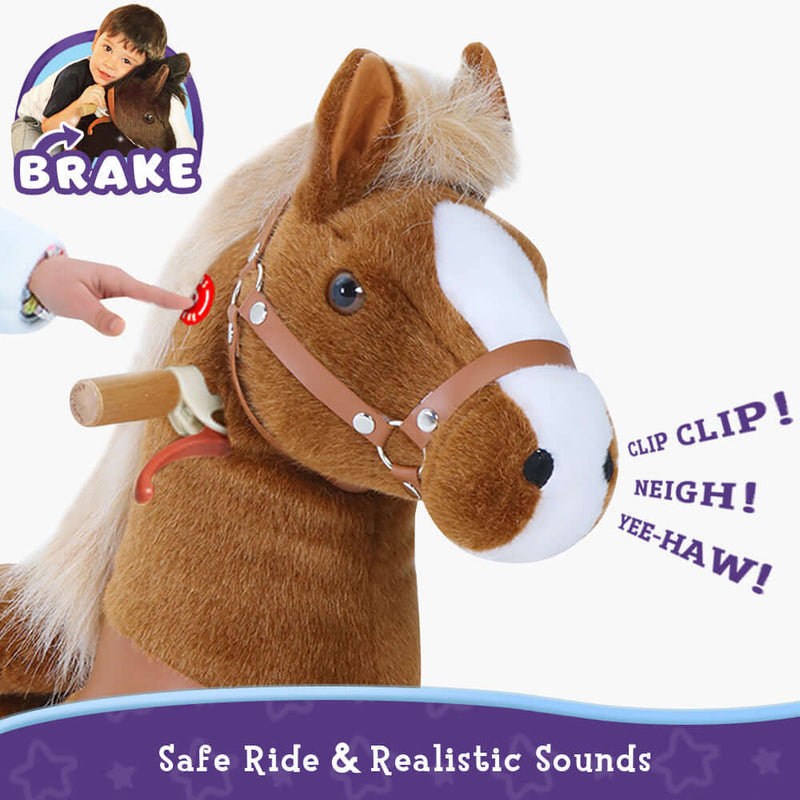 PonyCycle Ride-On Pony Age 3-5 - Brown Model U