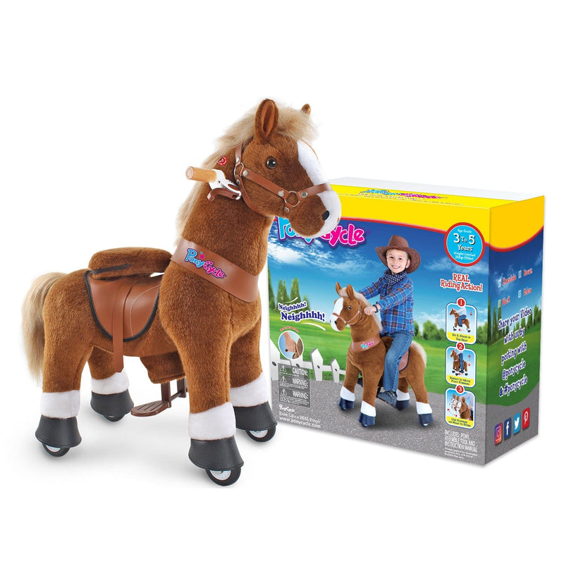 PonyCycle Ride-On Pony Age 3-5 - Brown Model U