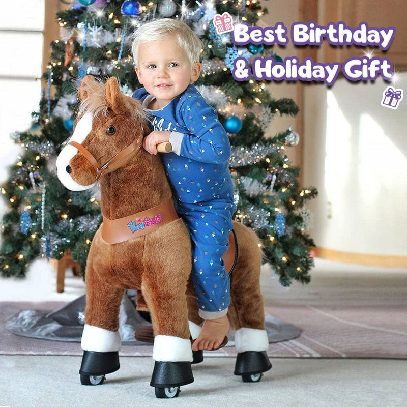 PonyCycle Ride-On Pony Age 3-5 - Brown Model U