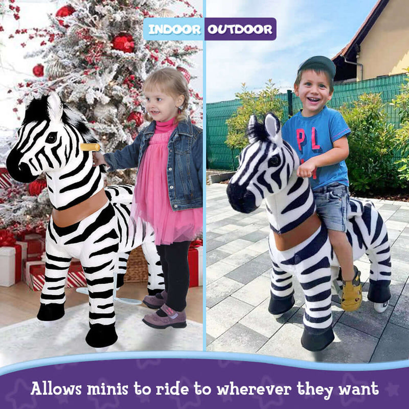 PonyCycle Ride-On Zebra Age 3-5 - Zebra Model U