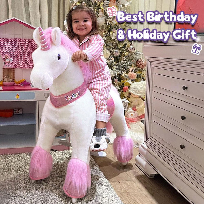 PonyCycle Ride-On Unicorn Age 3-5 - Pink Model U