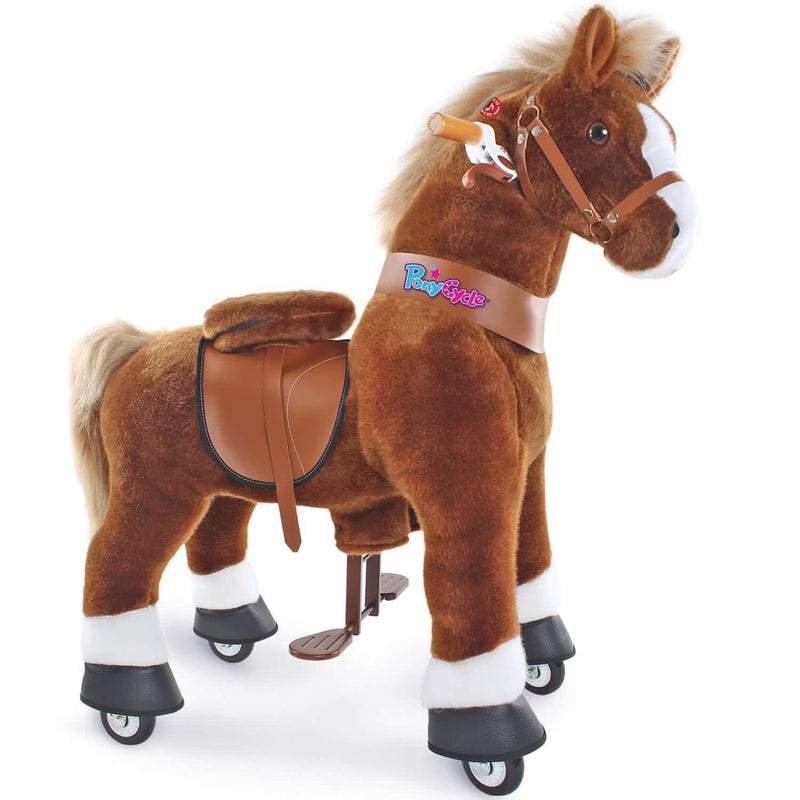 PonyCycle Ride-On Horse Age 4-8 - Brown Model U