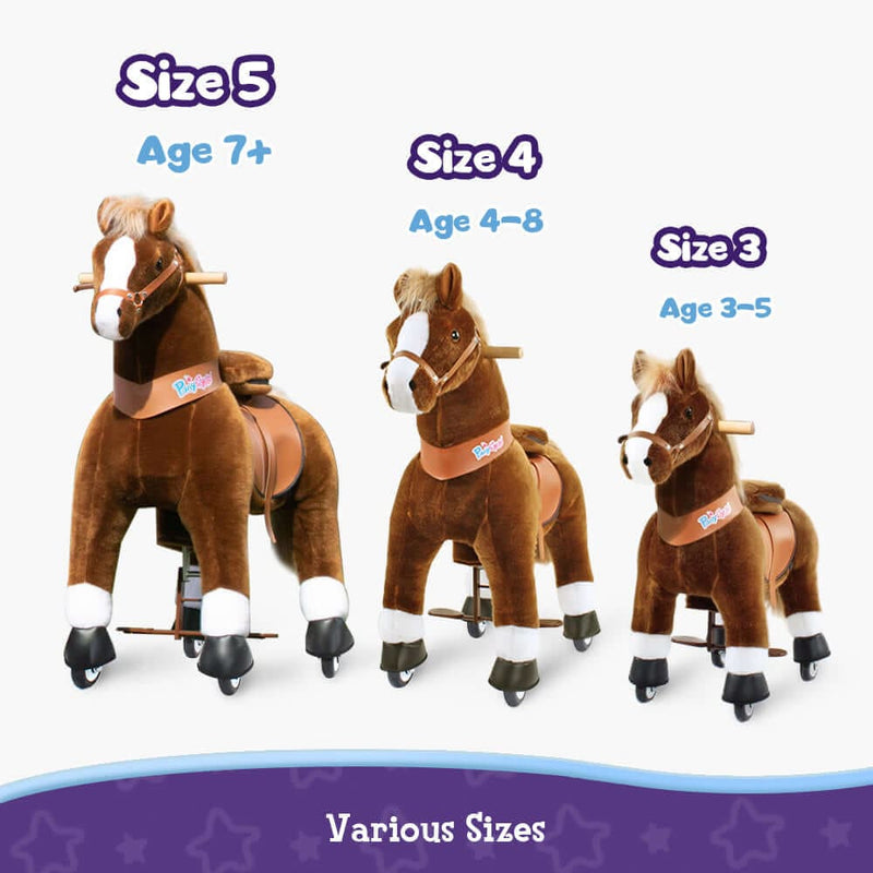 PonyCycle Ride-On Horse Age 4-8 - Brown Model U