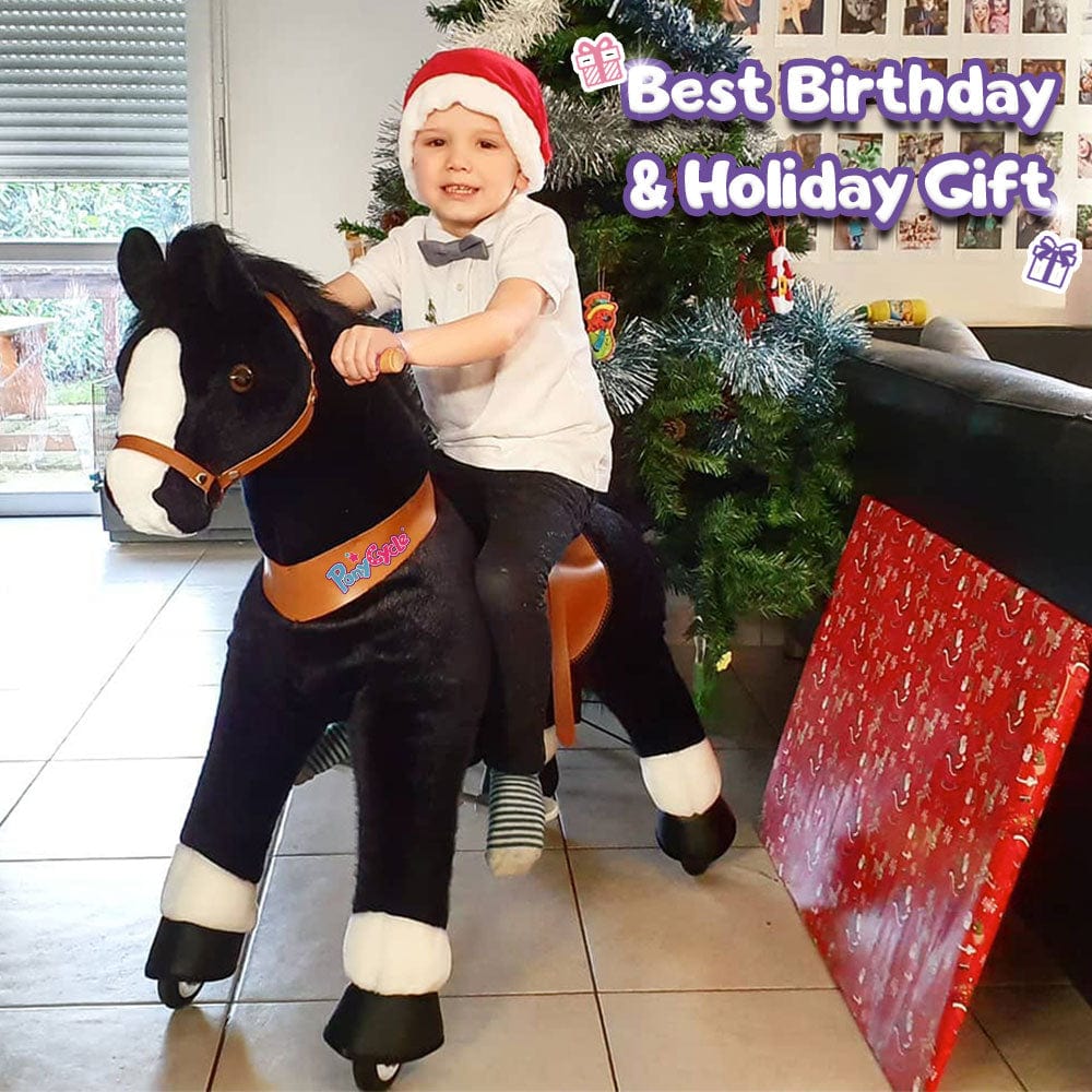 PonyCycle Ride-On Horse Age 3-5 - Black Model U