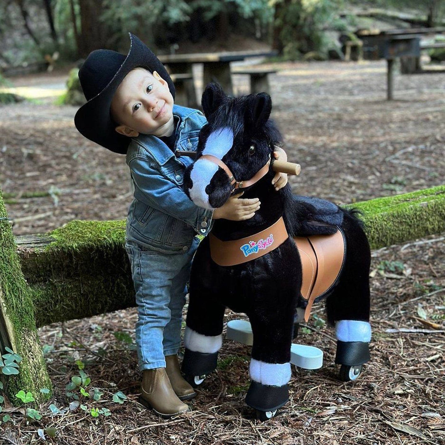 PonyCycle Ride-On Horse Age 3-5 - Black Model U