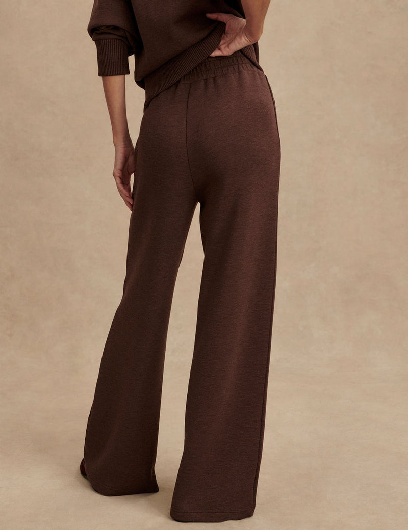 The Wide Leg Pant 30 in Coffee Bean Marl view 4