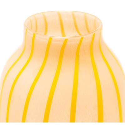 Striped Glass Vase