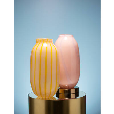 Striped Glass Vase