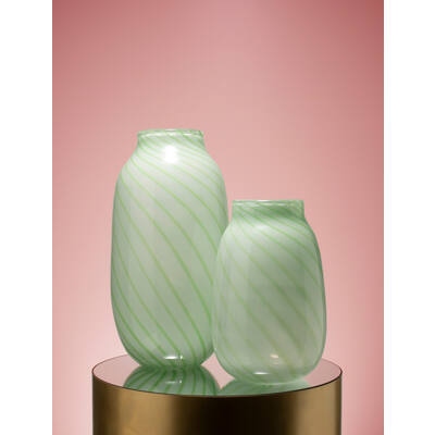 Striped Glass Vase