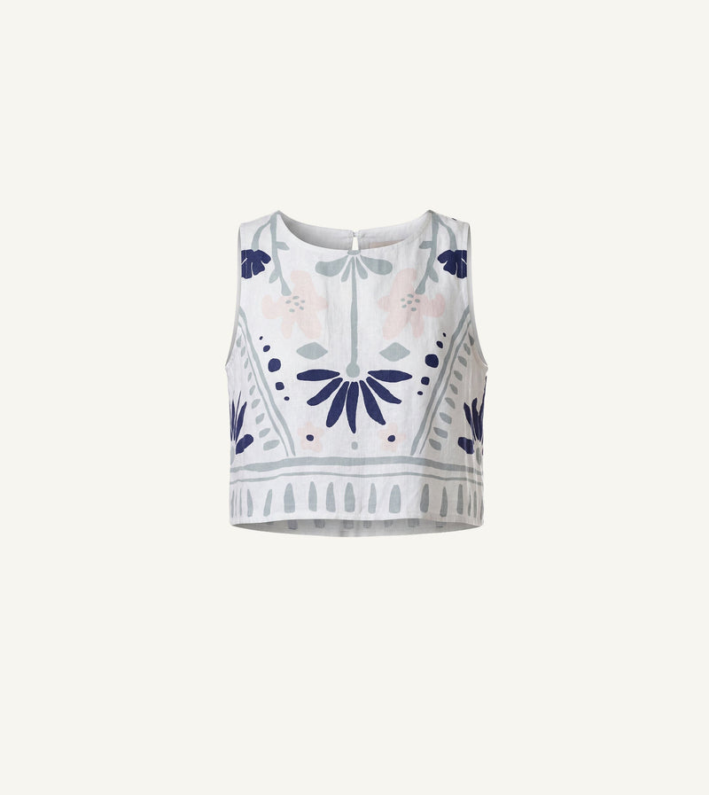 Cleobella - Venetia Top - Liliana Blue Surf