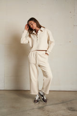 PerfectWhiteTee - Vinny Fleece Collared Sweatshirt –  Sugar