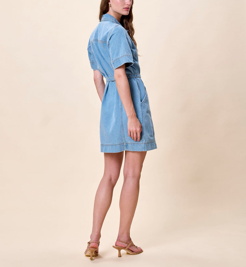 Cleobella - Whitney Denim Dress -  Light Denim
