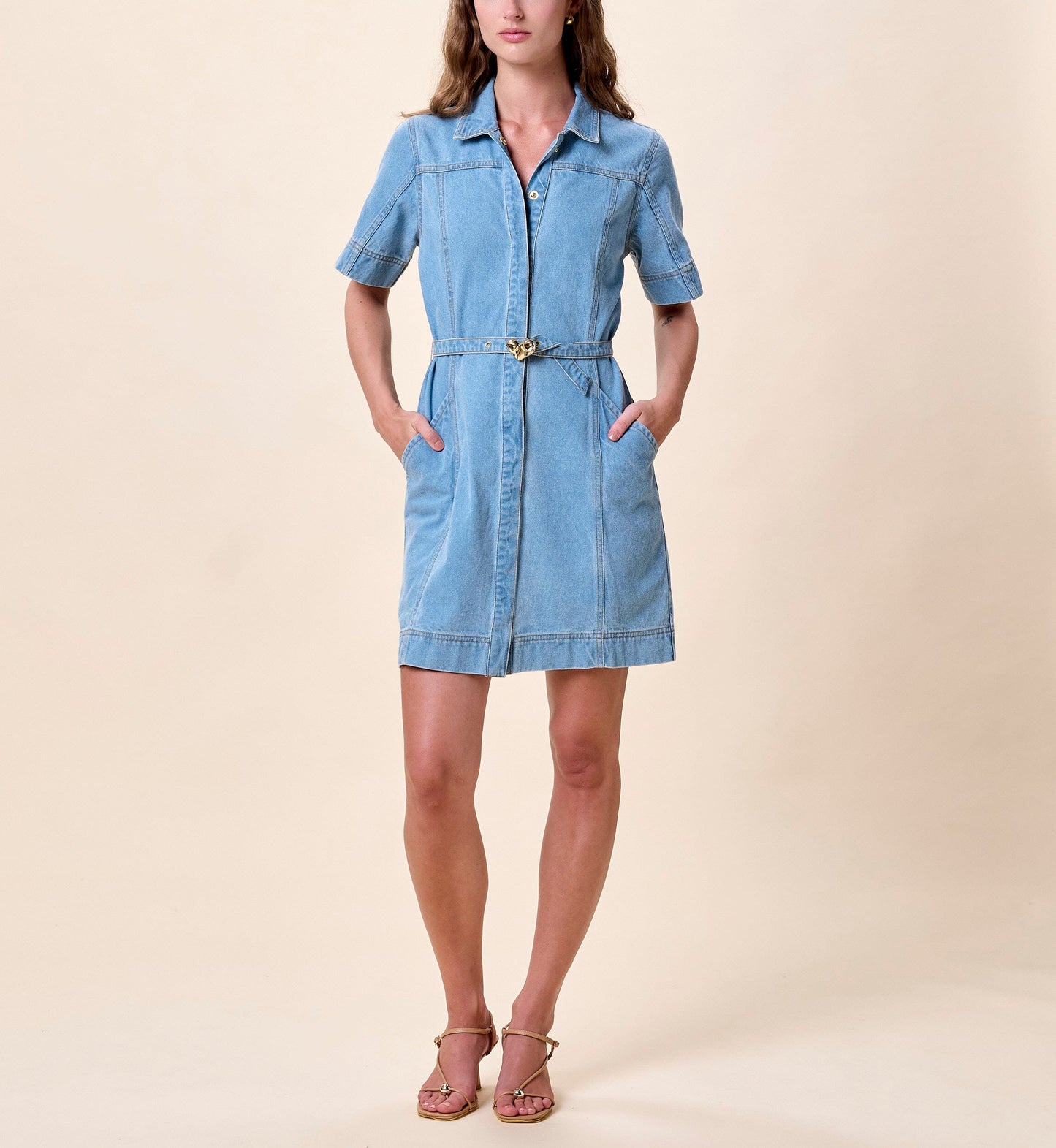 Cleobella - Whitney Denim Dress -  Light Denim