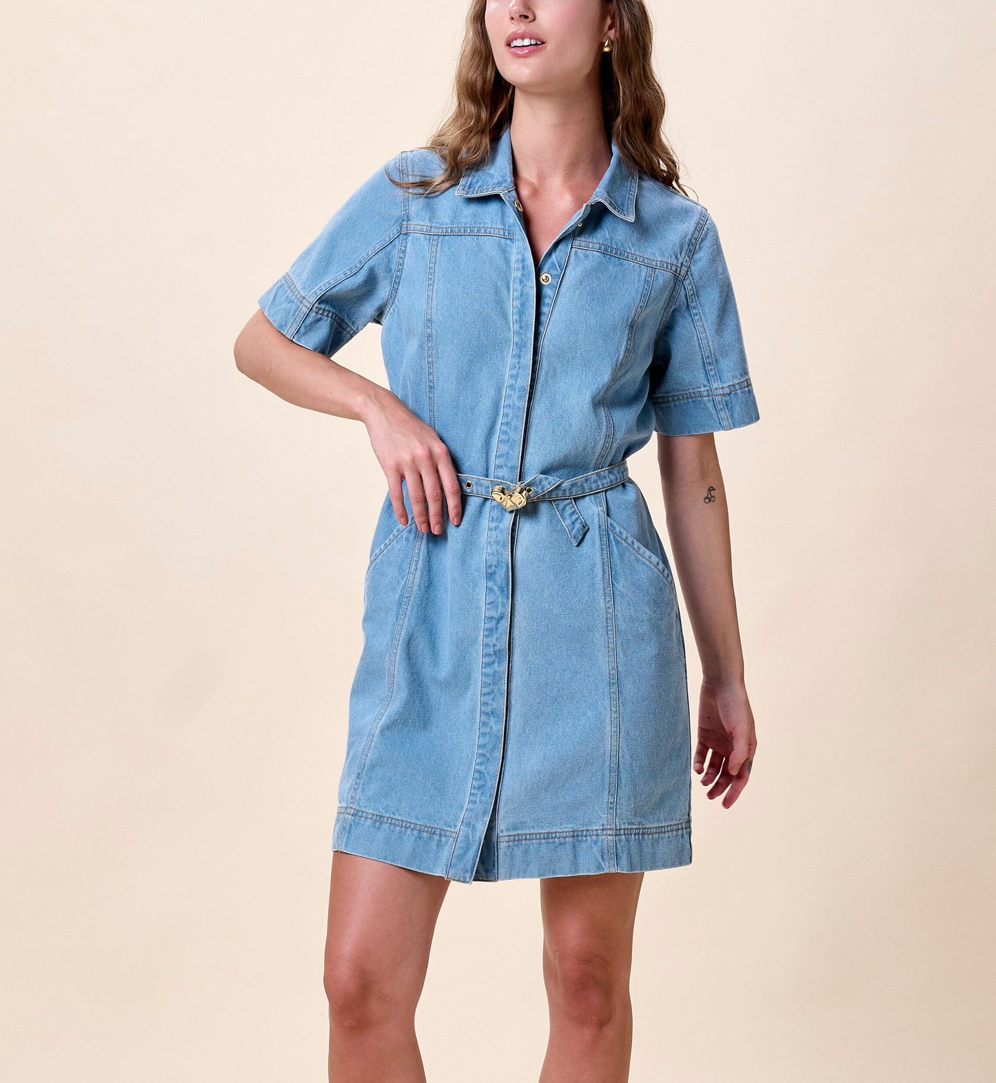 Cleobella - Whitney Denim Dress -  Light Denim