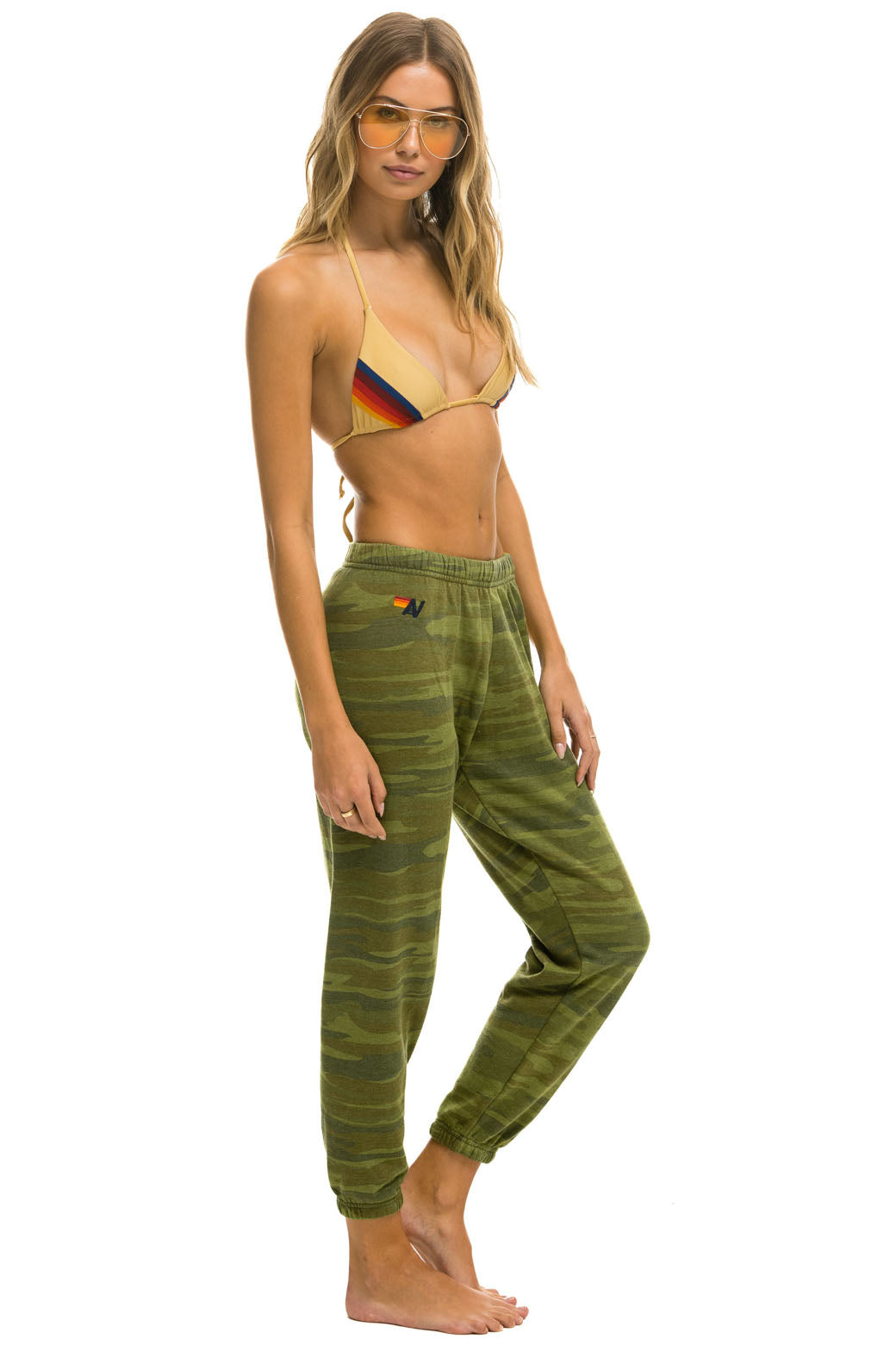 Aviator Nation - 5 Stripe Sweatpants - Camo