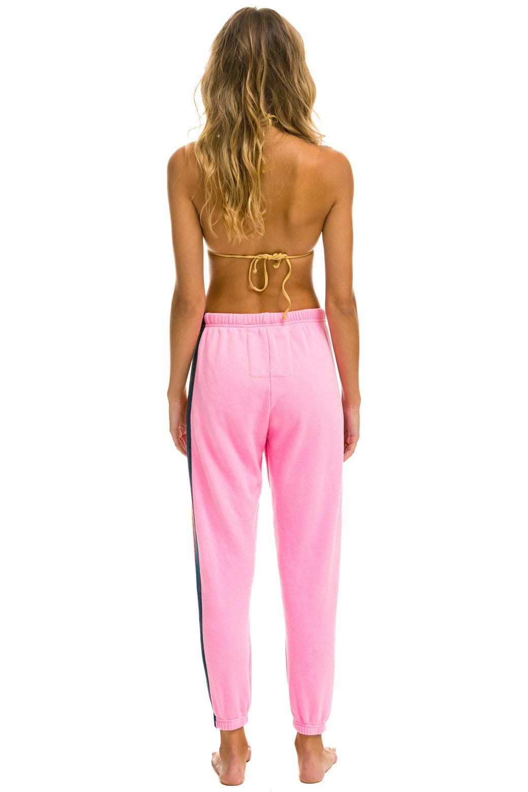 Aviator Nation - 5 Stripe Sweatpants - Neon Pink