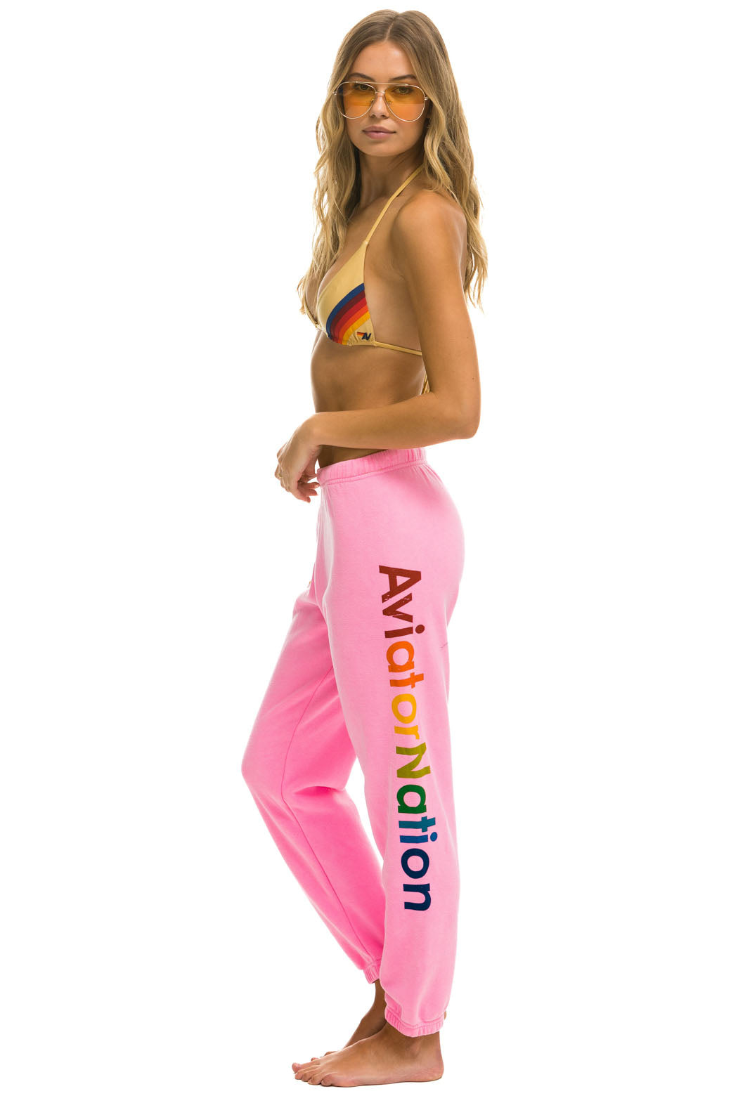Aviator Nation - Aviator Nation Sweatpants - Neon Pink