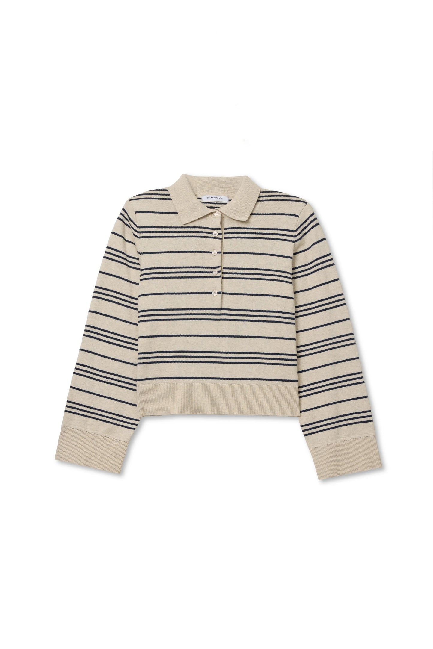 Ximena Stripe Rugby Sweater - Oatmeal / Turbulence Stripe