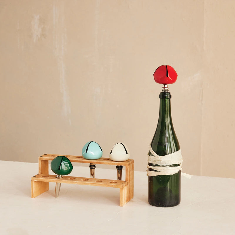 Wood Bottle Stopper Display w/ 12 Holes