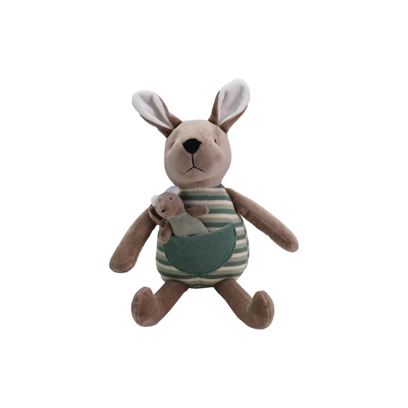 Plush Kangaroo Toy w/ Joey in Pouch