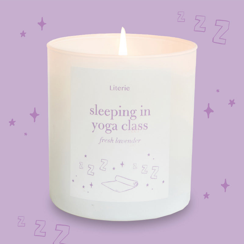 Sleeping in Yoga Class Candle
