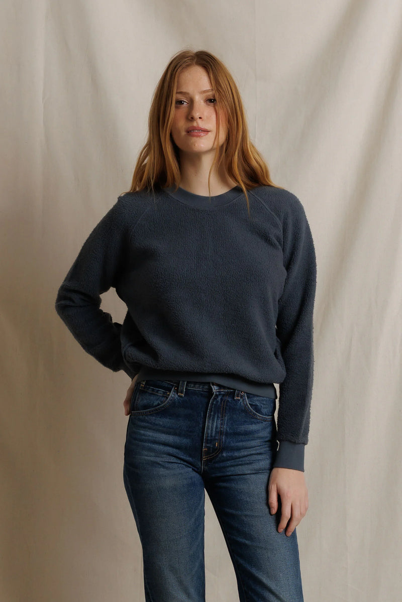 Ziggy Reverse Fleece Crewneck Sweatshirt - Turbulence