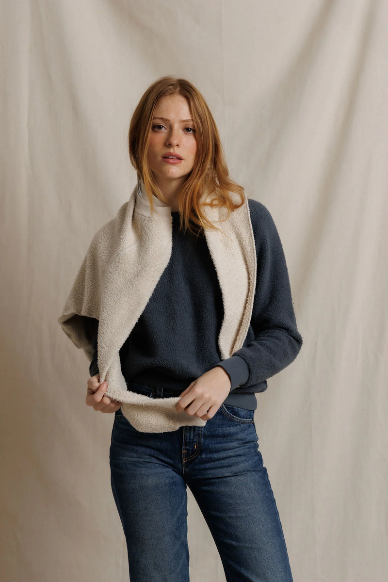 Ziggy Reverse Fleece Crewneck Sweatshirt - Turbulence