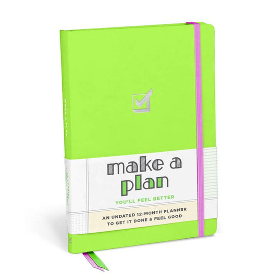 Make a Plan Large Hardcover Planner-Green