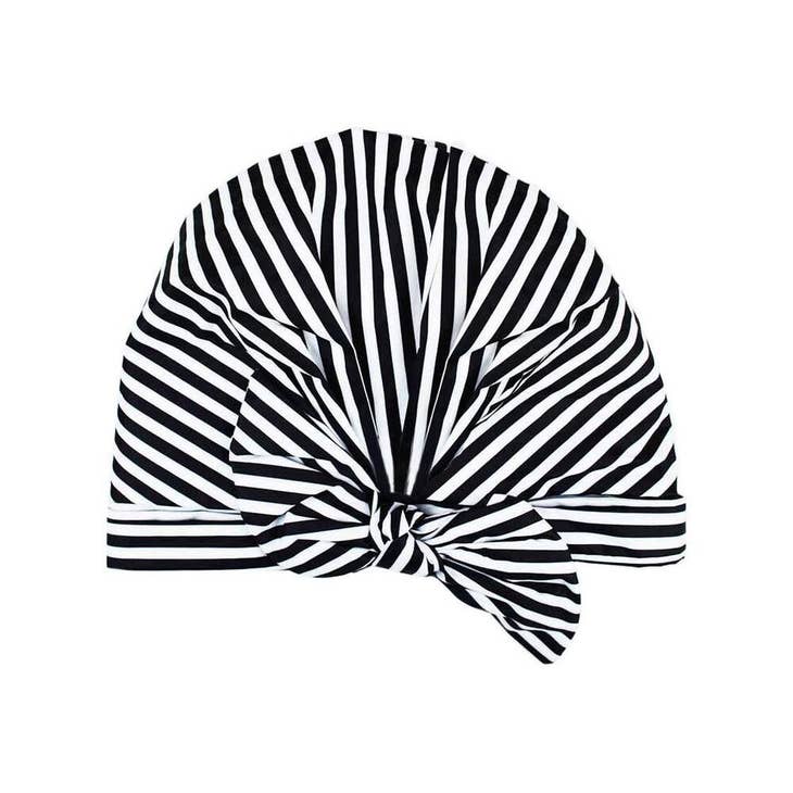  Stripes Luxe Shower Cap