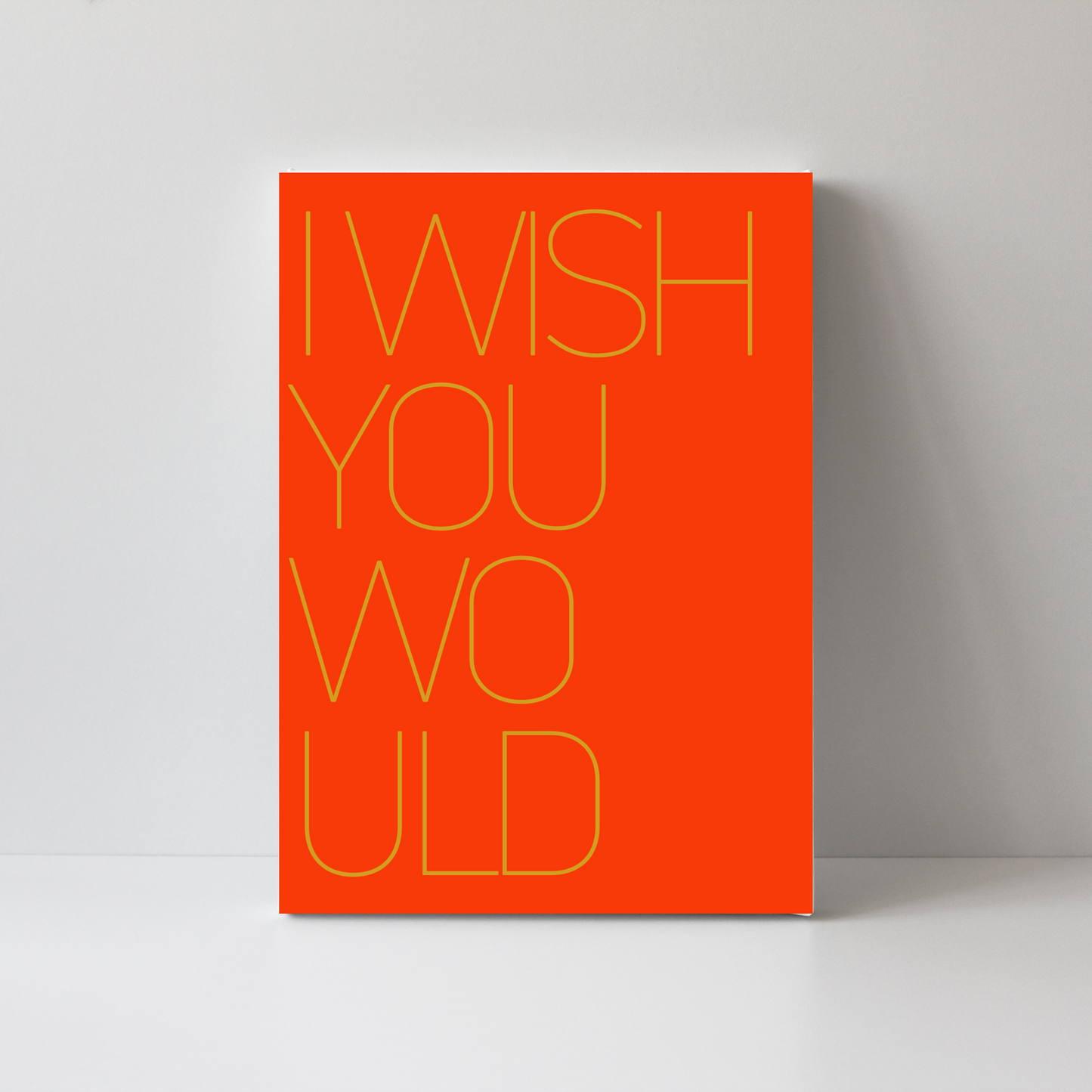 I Wish You Would Decorative Book