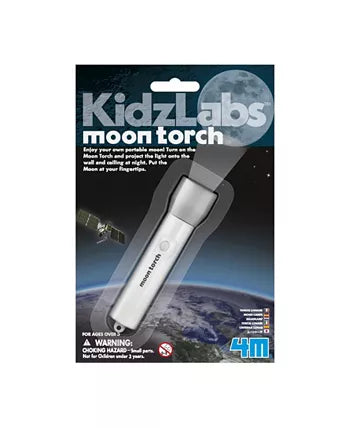 Load image into Gallery viewer, 4M KidzLabs Moon Torch Projector Astronomy Science STEM
