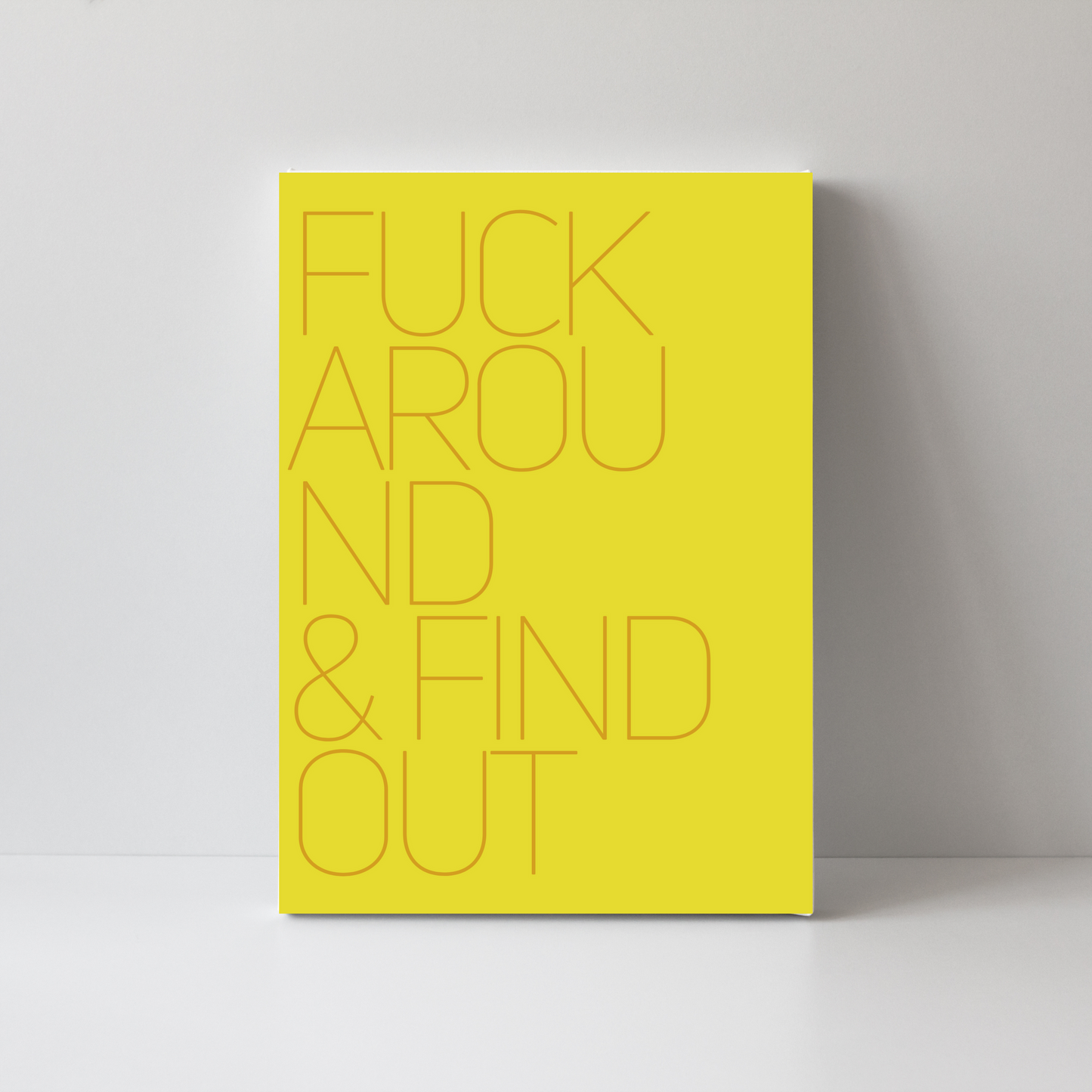 Fuck Around & Find Out Decorative Book