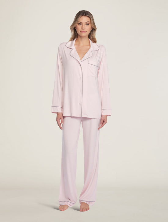 Luxe Milk Jersey Piped Pajama Set