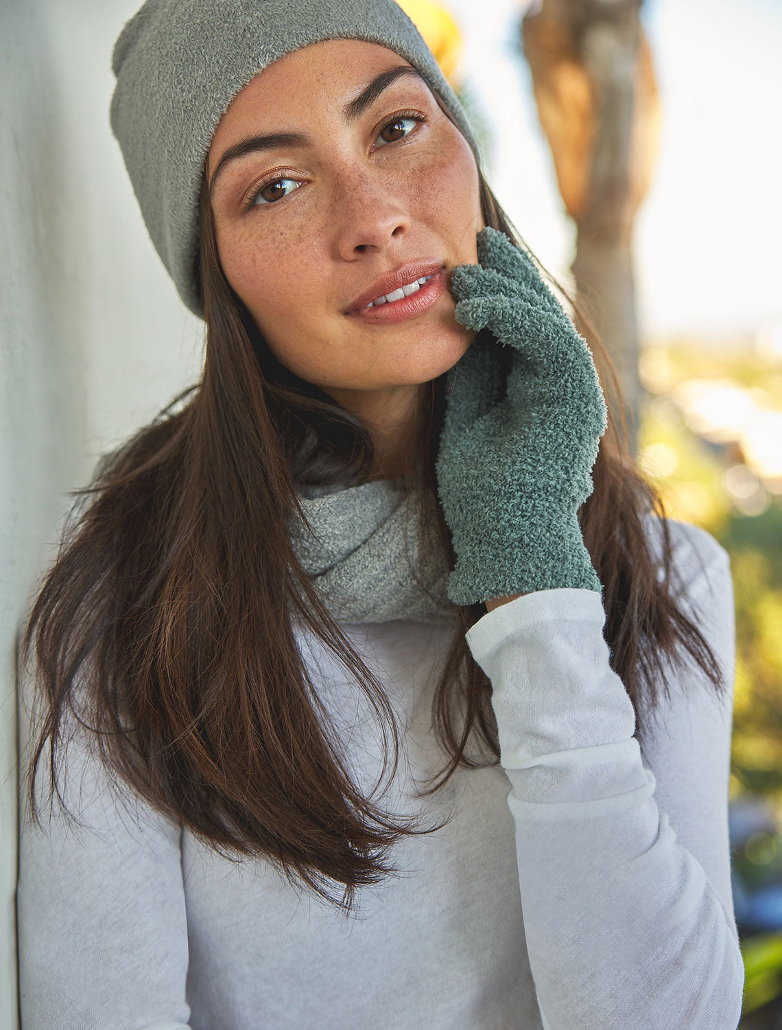 CozyChic Gloves - Agave Green