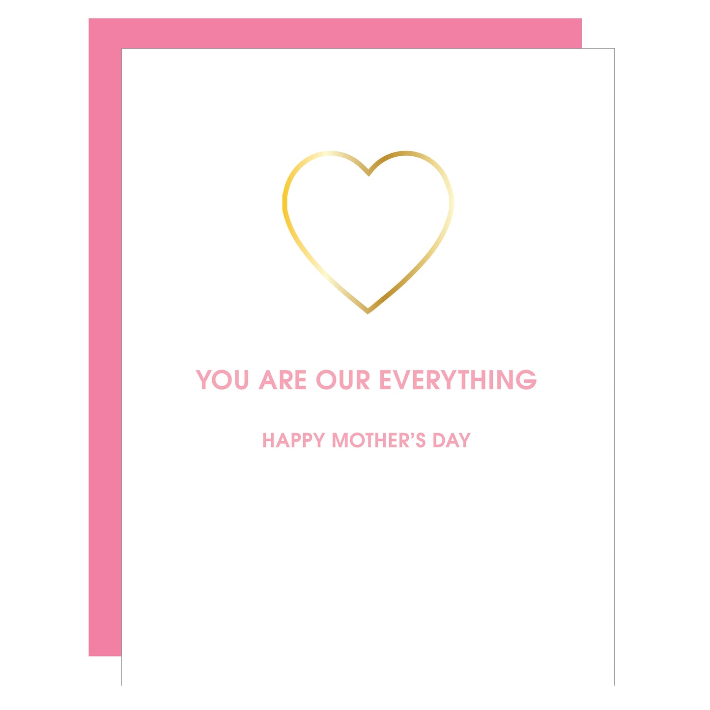 Load image into Gallery viewer, You Are Our Everything MD Heart Paper Clip Letterpress Card
