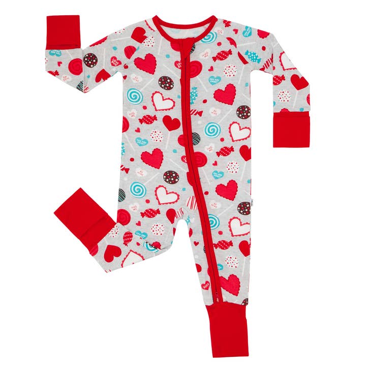 Gray Sweet Valentine Bamboo Viscose Zippy