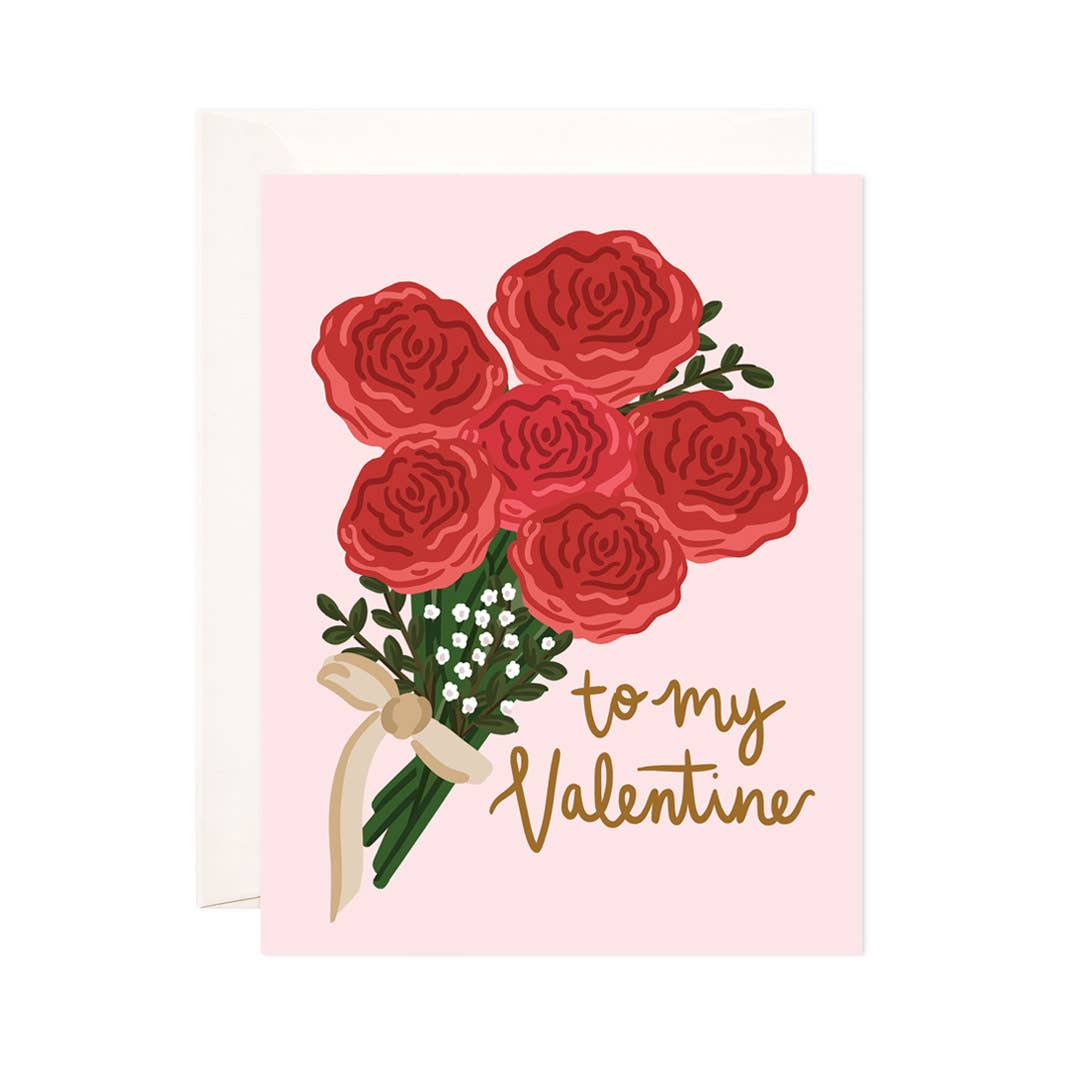 To My Valentine Greeting Card - Valentine's Day Card: Single Card