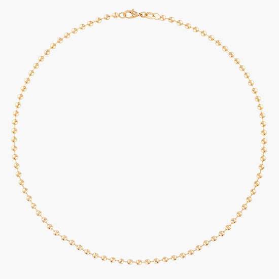 3MM Gold Ball Chain Necklace - 18"