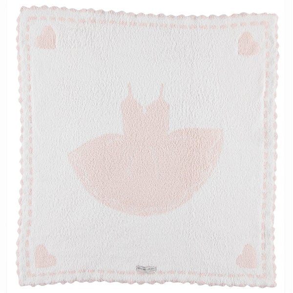 CozyChic Scalloped Receiving Blanket - Pink