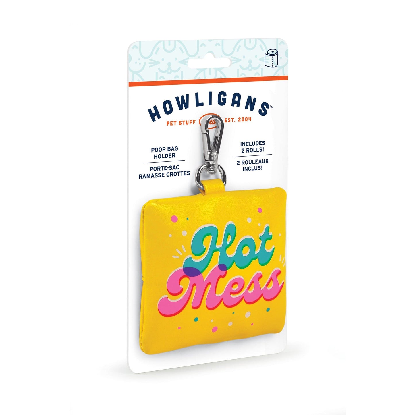 Howligans Poop Bag Holder - Hot Mess