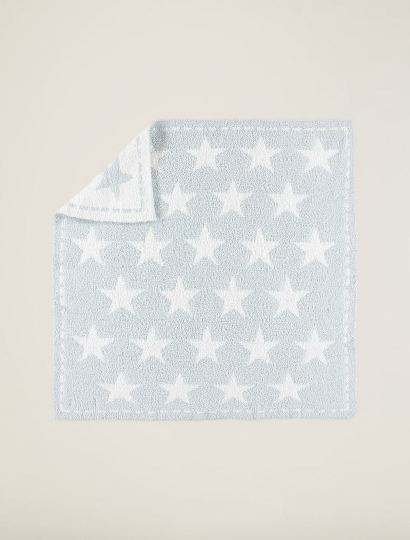 CozyChic Dream Receiving Blanket - Aqua White 