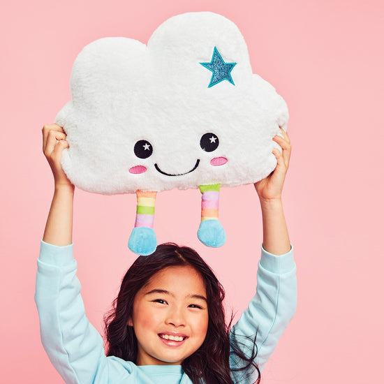 Cheerful Cloud Pillow for Kids