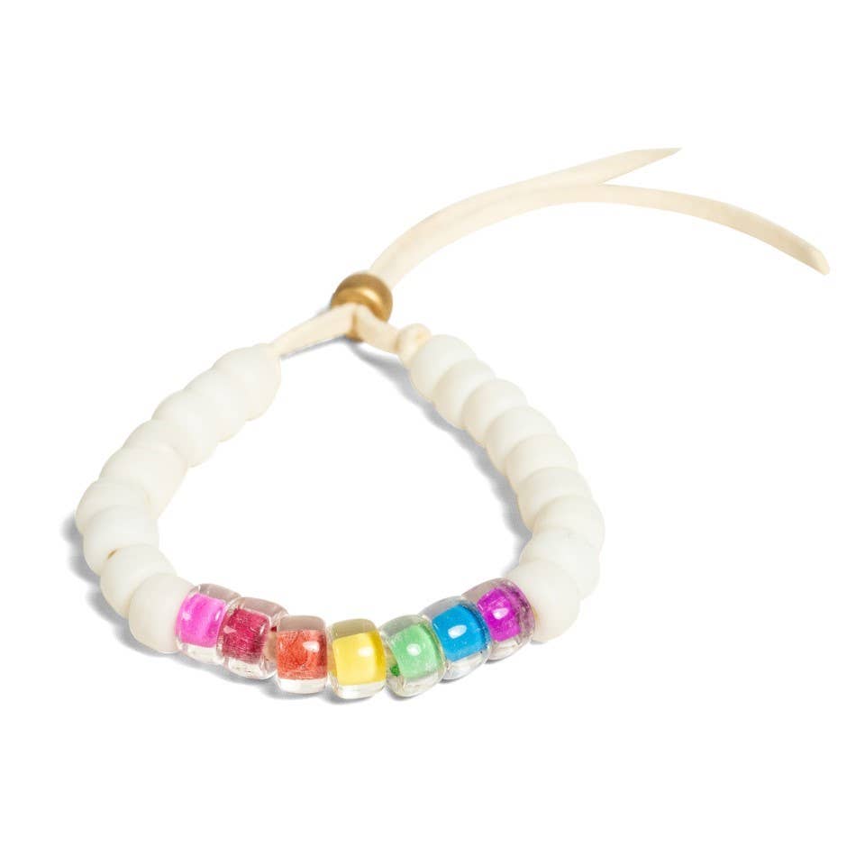 Load image into Gallery viewer, Rainbow Kiss Beaded Bracelet
