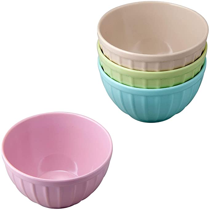 Ribbed Melamine Ice Cream Bowl