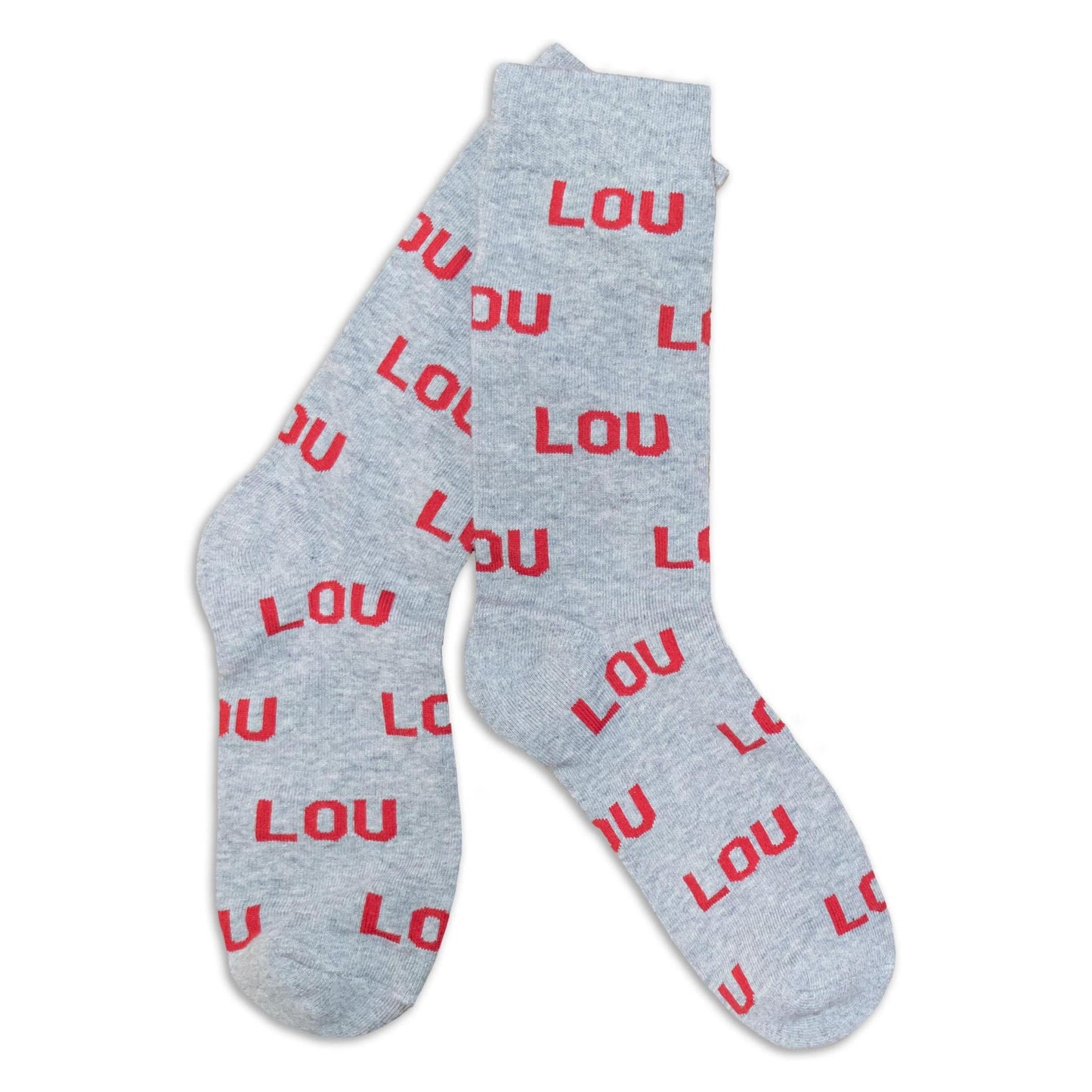 Lou Socks Red & Grey