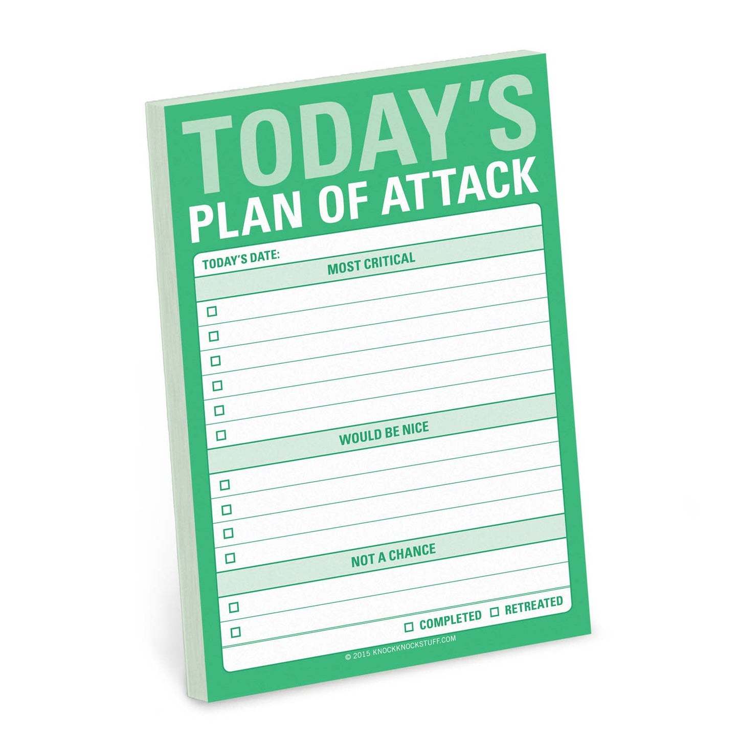 Today's Plan of Attack Great Big Sticky Notes – Jones & Daughters